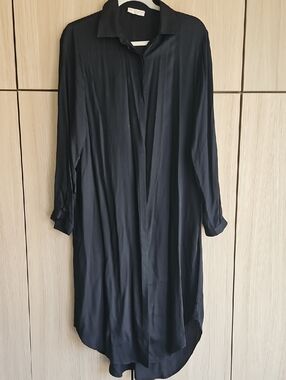 NeuNomads Tencel Long Sleeve Shirt Dress Or Topper